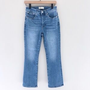 Madewell Kick Out Crop Jeans  Mather light wash NN424